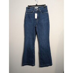 Spanx Redefine Flare Jeans 21270 Medium Indigo Sz 10
